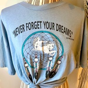 Vintage sing stitch native graphic tee